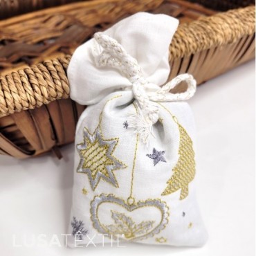 Sachê Bordado de Lavanda - MAGIA DO NATAL