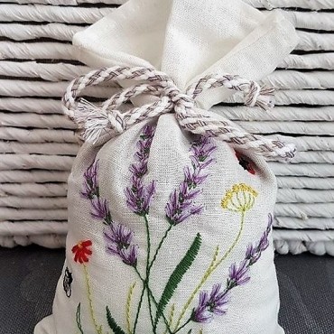 Sachet brodé de Lavande - Alfazema