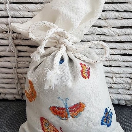 Sachê Bordado de Lavanda - Borboleta II